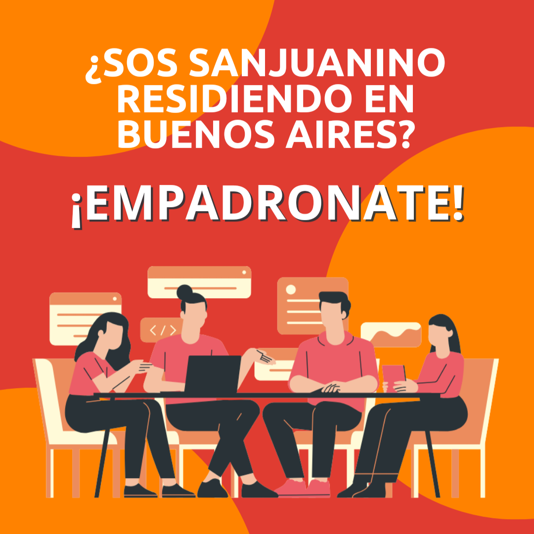 Empadronamiento de sanjuaninos que viven en Buenos Aires